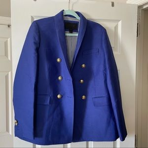 J Crew Collection Double Breasted  Blue Blazer